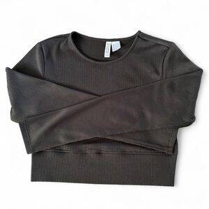 H&M Black Ribbed Top